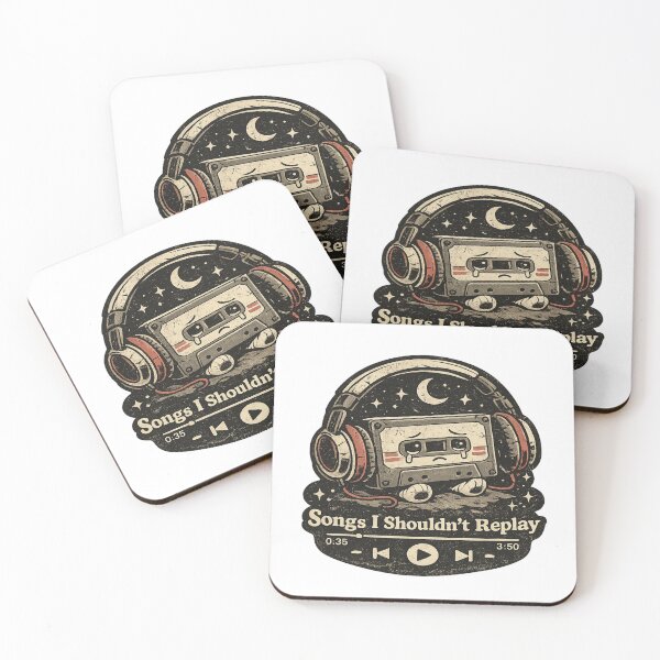 Item preview, Sad Cassette Tape With Headphones Shirt Design | Vintage Music Lover Aesthetic designed and sold by ELVIN DESIGNS.