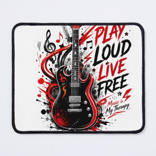 Item preview, Vintage Guitar Sticker | Music Lover Gift Classic T shirt designed and sold by PawFusionArt.