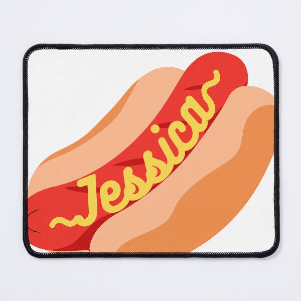 Item preview, Jessica Hot Dog with Mustard designed and sold by Hockeybrat26.