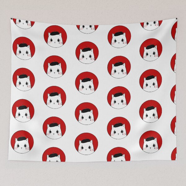 Item preview, Cute mime cat designed and sold by FarieArt.