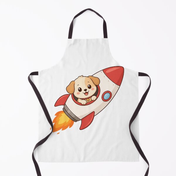 Item preview, Cozy Kawaii Dog Astronaut Rocket Ship Illustration designed and sold by Seculinator.