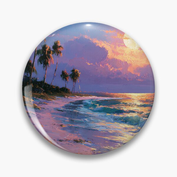 Item preview, Key West Moonlight Cottage Florida Keys Tropical Beach Night designed and sold by daila70.