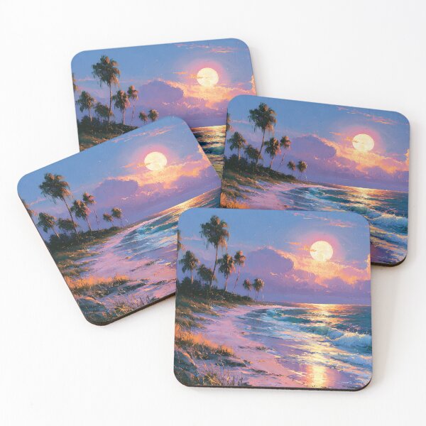 Item preview, Key West Moonlight Cottage Florida Keys Tropical Beach Night designed and sold by daila70.