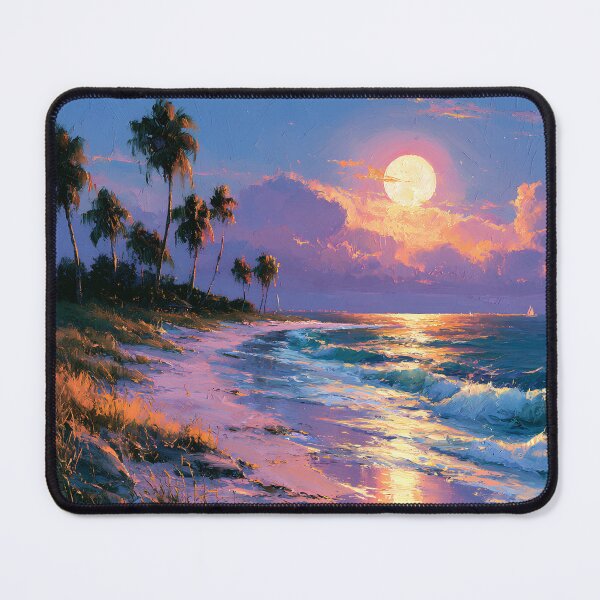 Item preview, Key West Moonlight Cottage Florida Keys Tropical Beach Night designed and sold by daila70.
