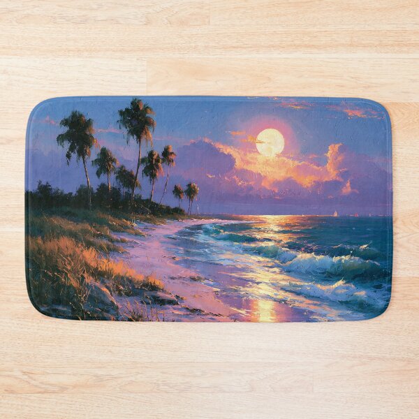 Item preview, Key West Moonlight Cottage Florida Keys Tropical Beach Night designed and sold by daila70.