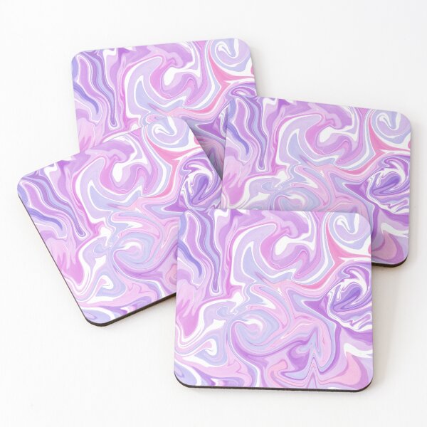 Item preview, Dreamy Lavender Marble Swirls | Pastel Abstract Fluid Ar designed and sold by GemniShop.