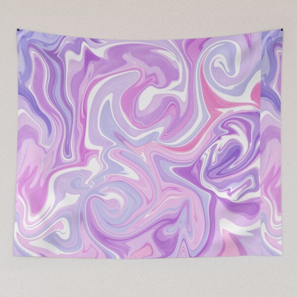 Item preview, Dreamy Lavender Marble Swirls | Pastel Abstract Fluid Ar designed and sold by GemniShop.