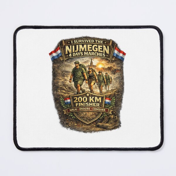 Item preview, I Survived the Nijmegen 4 Days Marches 200 KM Finisher designed and sold by Hookesmode.