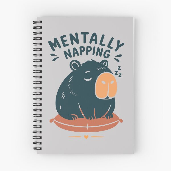 Item preview, Mentally Napping Capybara Funny Mental Health designed and sold by MavtM.