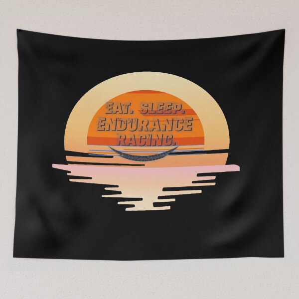 Item preview, Eat Sleep Endurance Racing Vintage Retro Sunset Graphic designed and sold by Tama-sirth.