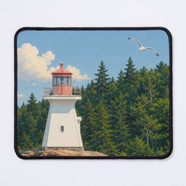 Item preview, Killarney West Lighthouse Travel Poster designed and sold by greatlakesimage.