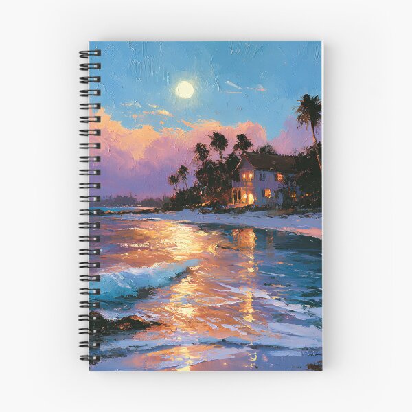 Item preview, Key West Moonlight Tropical Shore Florida Keys Ocean Night designed and sold by daila70.