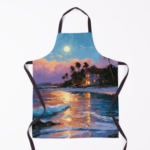 Item preview, Key West Moonlight Tropical Shore Florida Keys Ocean Night designed and sold by daila70.