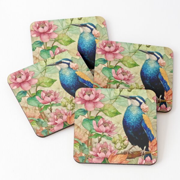 Item preview, Blue Bird with Pink Blossoms designed and sold by ©Janis Zroback.
