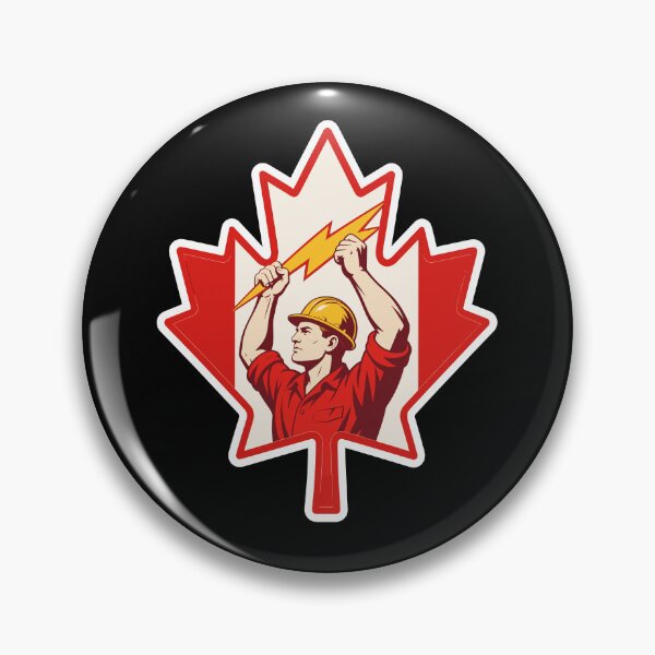 Item preview, Canadian Electrician CANADA Flag Icon designed and sold by soondoock.
