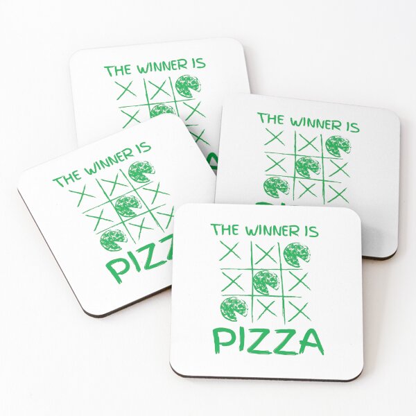 Item preview, The Winner Is Pizza Tic Tac Toe Fun Design designed and sold by HBDStudio.