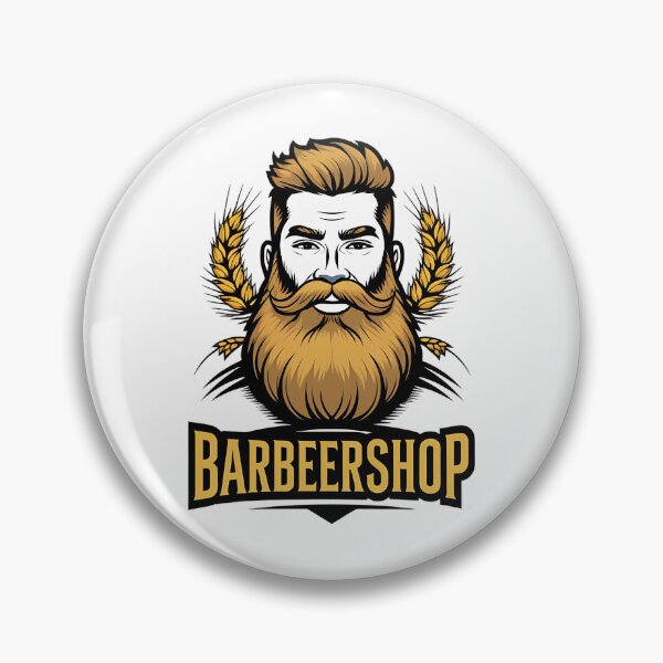 Item preview, Barbeershop Wheat Beard Barber Beer Typography Print  designed and sold by RareVisuals.
