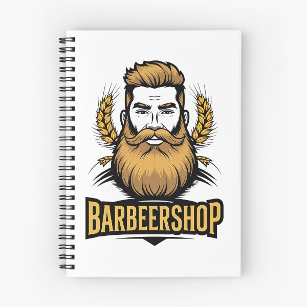 Item preview, Barbeershop Wheat Beard Barber Beer Typography Print  designed and sold by RareVisuals.