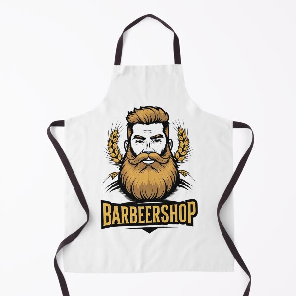 Item preview, Barbeershop Wheat Beard Barber Beer Typography Print designed and sold by RareVisuals.