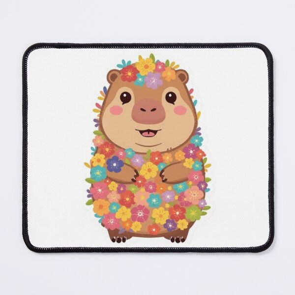 Item preview, Flower Capybara Kawaii Sticker designed and sold by Stylestickers55.