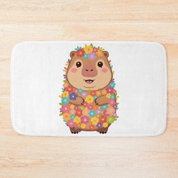 Item preview, Flower Capybara Kawaii Sticker designed and sold by Stylestickers55.