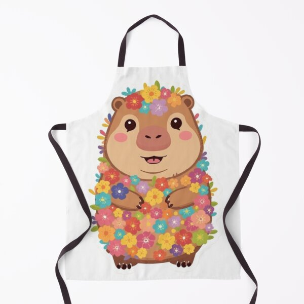 Item preview, Flower Capybara Kawaii Sticker designed and sold by Stylestickers55.