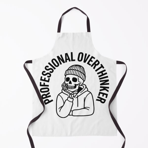 Item preview, Professional Overthinker Skeleton - Minimalist Line Art Quirky Graphic designed and sold by krish-prints.