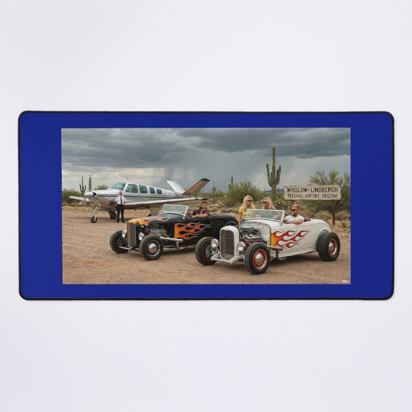 Item preview, HOT ROD AT SMALL ARIZONA AIRPORT  60S designed and sold by VERYOLDROAD BY AXTON BROWNING .