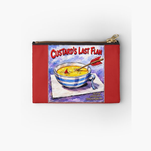 Item preview, Custard’s Last Flan – Funny Food Pun Cartoon by Rick London designed and sold by Rick London Gifts.