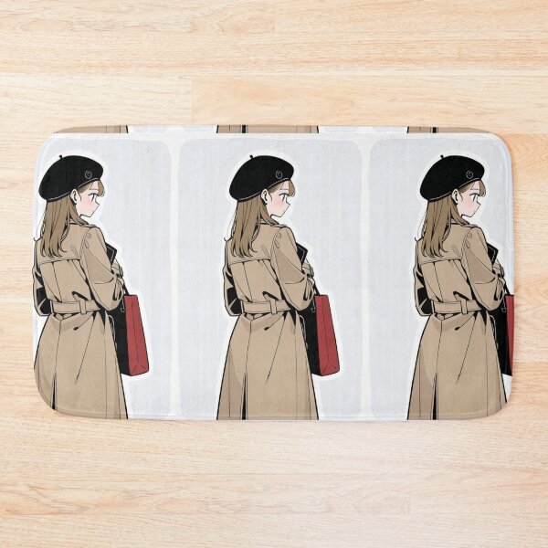 Item preview, Fashion - walking woman beige trench designed and sold by AnimeShin.
