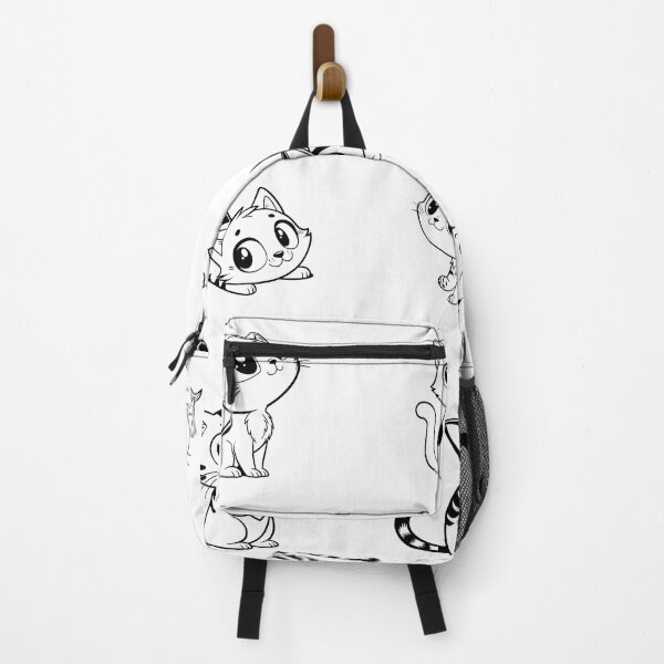 Item preview, Cute Kawaii Black and White Cat Sticker Sheet designed and sold by PnrArtDesign.