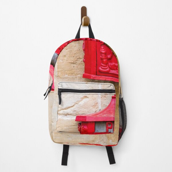 Item preview, Vintage Red Post Mailbox Mounted On Stone Wall With Decorative Horse Relief designed and sold by Nmallia.