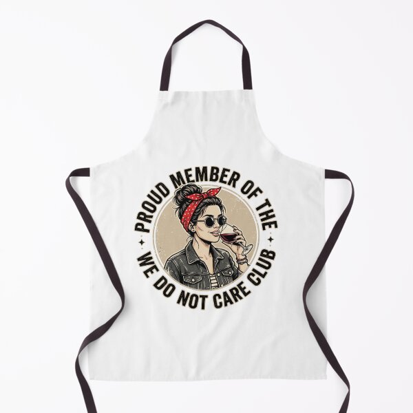 Item preview, Proud Member Of The We Do Not Care Club Sarcastic Retro Wine Lover Pop Art Girl Graphic designed and sold by Keingdesign.