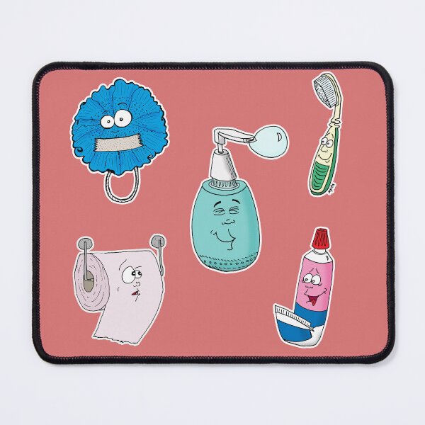 Item preview, Bathroom Mood Sticker Pack | Funny Cute Cartoon for Self Care designed and sold by MyxaART.