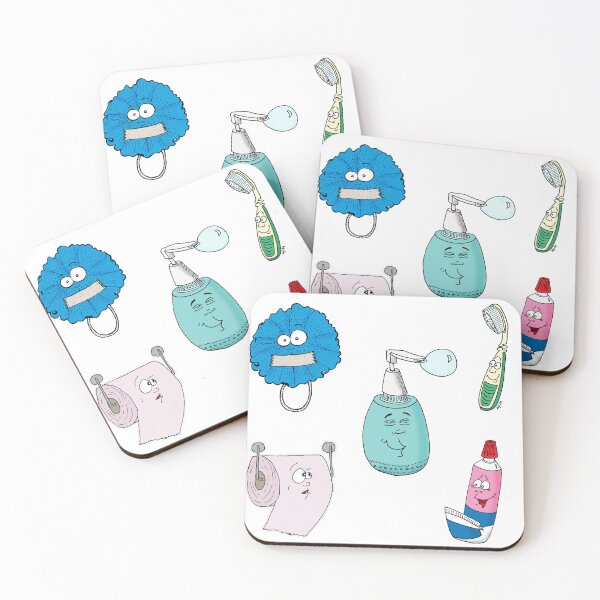 Item preview, Bathroom Mood Sticker Pack | Funny Cute Cartoon for Self Care designed and sold by MyxaART.