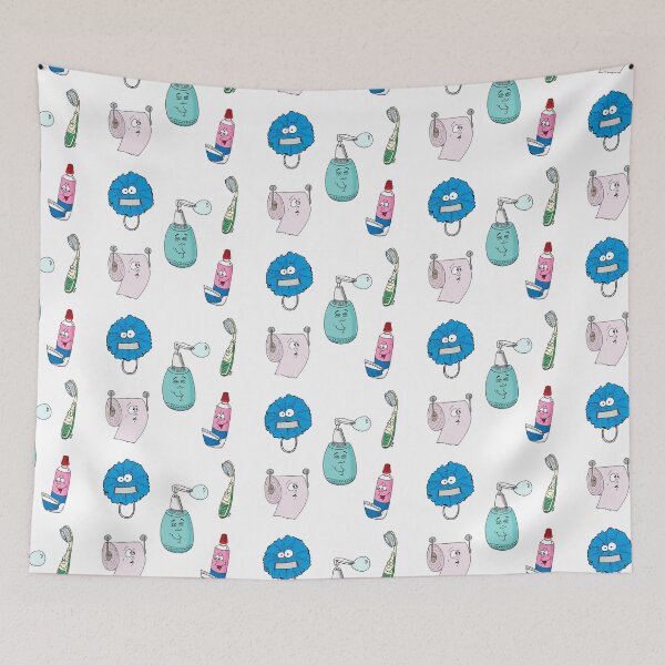 Item preview, Bathroom Mood Sticker Pack | Funny Cute Cartoon for Self Care designed and sold by MyxaART.