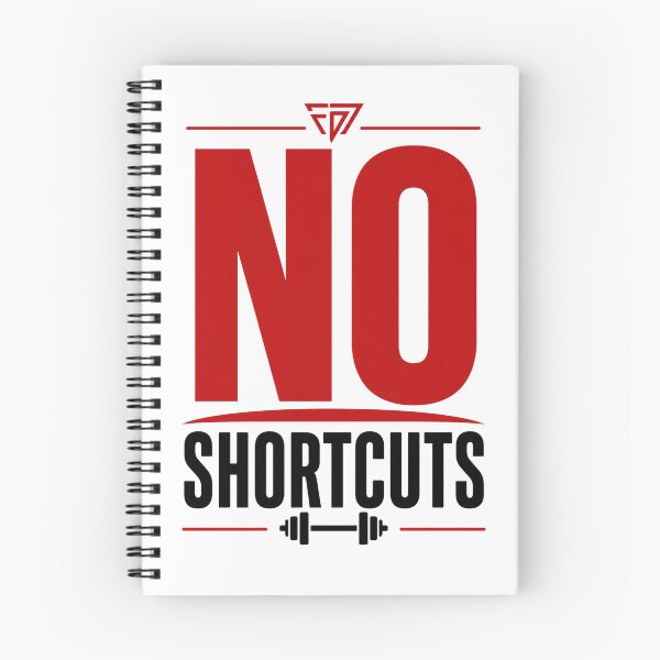 Item preview, No Shortcuts - Fitness Motivation Design designed and sold by DomKo10.