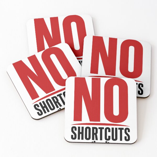 Item preview, No Shortcuts - Fitness Motivation Design designed and sold by DomKo10.
