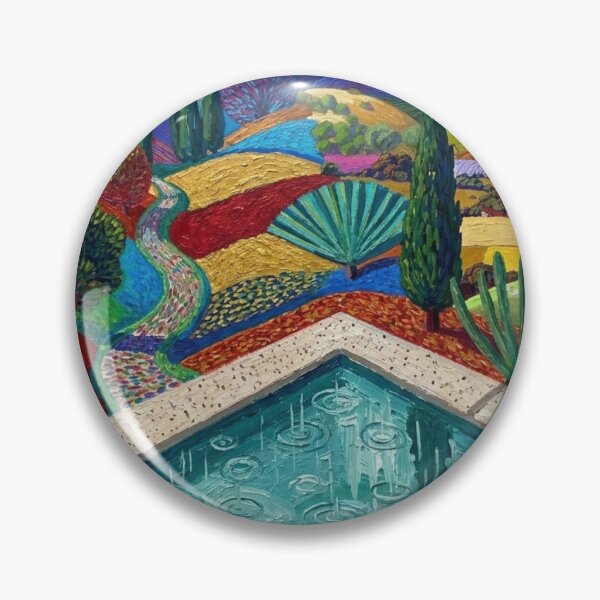 Item preview, Poolside Hills Art Inspired by David Hockney designed and sold by Numair  Baig.
