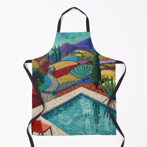 Item preview, Poolside Hills Art Inspired by David Hockney designed and sold by Numair Baig.
