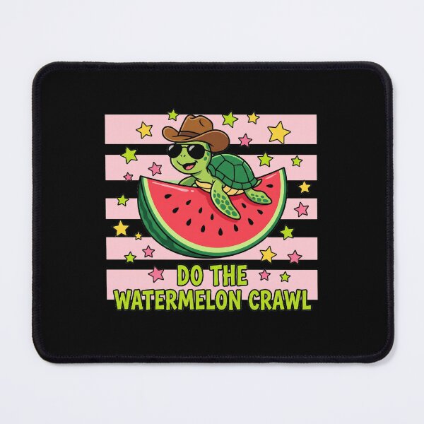 Item preview, Cowboy Turtle Watermelon Crawl Retro Summer Country Music Graphic designed and sold by Keingdesign.