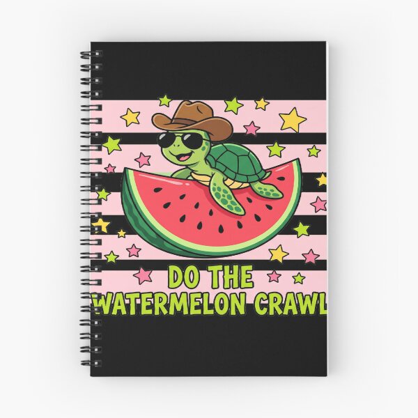 Item preview, Cowboy Turtle Watermelon Crawl Retro Summer Country Music Graphic designed and sold by Keingdesign.