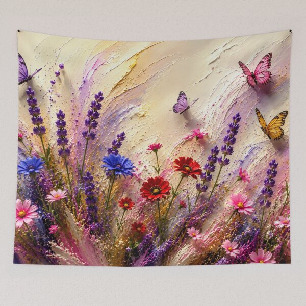 Item preview, Butterflies Over Wildflowers designed and sold by ArtbyValks.