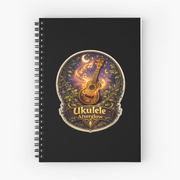 Item preview, Ukulele Afterglow Fantasy Music Sticker designed and sold by Sketchlegacy.