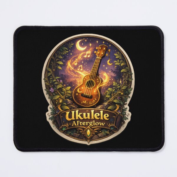 Item preview, Ukulele Afterglow Fantasy Music Sticker designed and sold by Sketchlegacy.