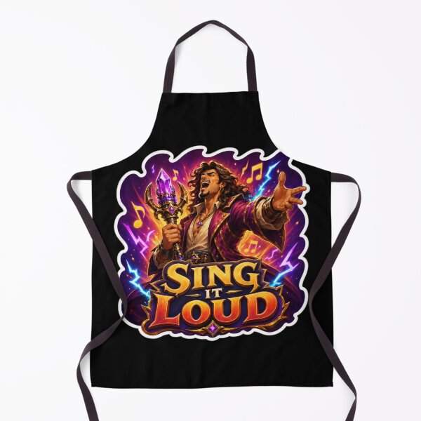 Item preview, Sing It Loud Fantasy Bard Vocalist Sticker designed and sold by Sketchlegacy.