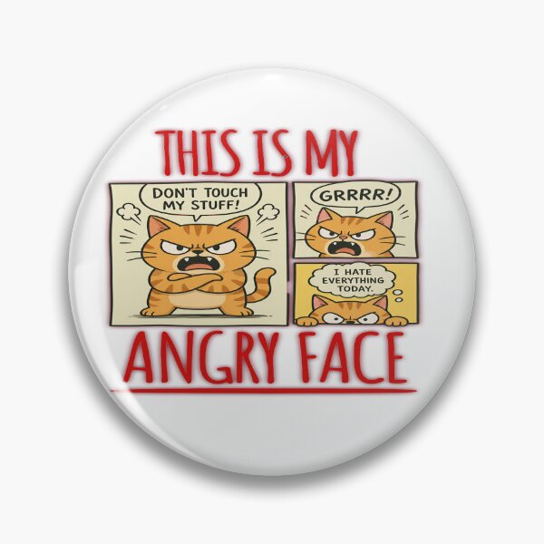 Item preview, Angry Face Cat T-shirt designed and sold by HomeyDay.