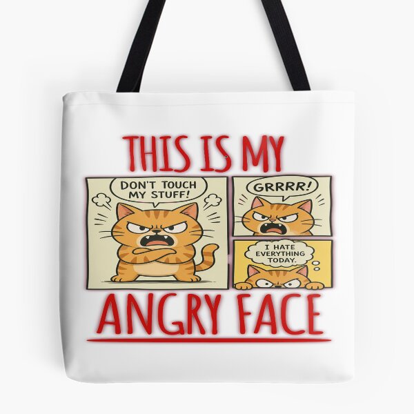 Item preview, Angry Face Cat T-shirt designed and sold by HomeyDay.