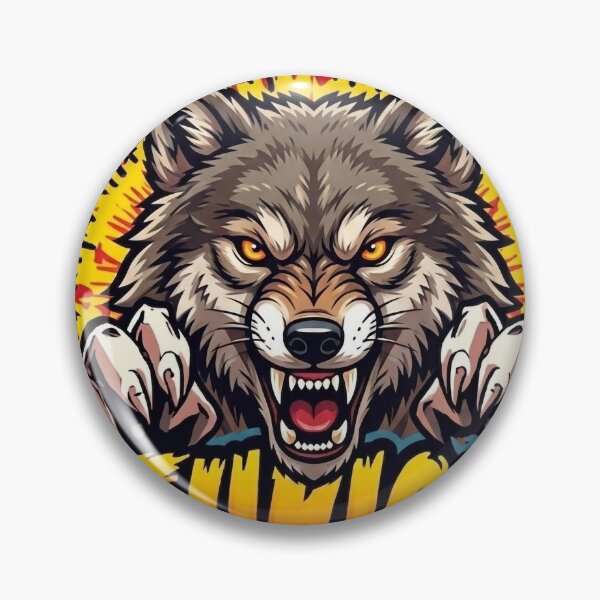 Item preview, Furion Wolf Aggressive Sports Mascot Logo designed and sold by mikemuchu.