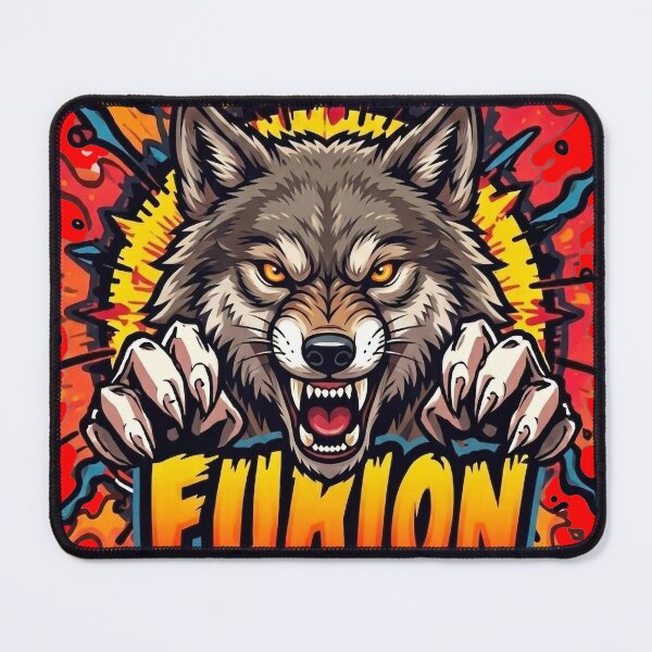 Item preview, Furion Wolf Aggressive Sports Mascot Logo designed and sold by mikemuchu.
